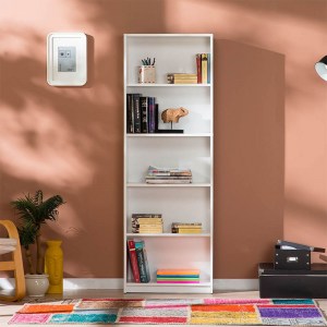 meg-GP009-0036-2 ΒΙΒΛΙΟΘΗΚΗ MAX MEGAPAP ΣΕ ΧΡΩΜΑ ΛΕΥΚΟ 58X23X170ΕΚ.