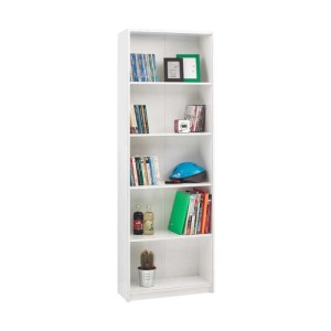 meg-GP009-0036-4 ΒΙΒΛΙΟΘΗΚΗ ΜΕΛΑΜΙΝΗΣ MAX MEGAPAP ΣΕ ΧΡΩΜΑ ΛΕΥΚΟ 58X23X170ΕΚ.