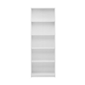 meg-GP009-0036-5 ΒΙΒΛΙΟΘΗΚΗ ΜΕΛΑΜΙΝΗΣ MAX MEGAPAP ΣΕ ΧΡΩΜΑ ΛΕΥΚΟ 58X23X170ΕΚ.