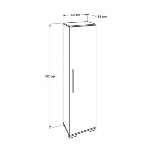 meg-GP009-0046-4 ΝΤΟΥΛΑΠΑ ΡΟΥΧΩΝ - ΠΑΠΟΥΤΣΟΘΗΚΗ 16 ΖΕΥΓΩΝ DIAMOND MEGAPAP ΜΟΝΟΦΥΛΛΗ ΣΕ ΛΕΥΚΟ 50X35X187ΕΚ.