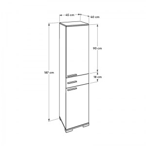 meg-GP009-0047-5 ΝΤΟΥΛΑΠΑ ΡΟΥΧΩΝ - ΠΑΠΟΥΤΣΟΘΗΚΗ 12 ΖΕΥΓΩΝ DIAMOND MEGAPAP ΜΟΝΟΦΥΛΛΗ ΣΕ ΛΕΥΚΟ 45X40X187ΕΚ.