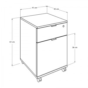 meg-GP009-0232-3 ΣΥΡΤΑΡΙΕΡΑ ΓΡΑΦΕΙΟΥ RIO MEGAPAP ΤΡΟΧΗΛΑΤΗ ΣΕ ΧΡΩΜΑ ΛΕΥΚΟ 41X45X61ΕΚ.
