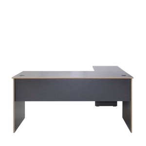 meg-GP009-0238-5 ΓΡΑΦΕΙΟ ΔΙΕΥΘΥΝΤΙΚΟ RIO MEGAPAP ΓΩΝΙΑΚΟ ΑΝΑΣΤΡΕΨΙΜΟ ΧΡΩΜΑ ΑΝΘΡΑΚΙ 160X144X75ΕΚ.