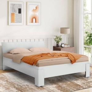 meg-GP009-0242,1-1 ΚΡΕΒΑΤΙ ROBIN MEGAPAP ΑΠΟ ΜΕΛΑΜΙΝΗ ΧΡΩΜΑ ΛΕΥΚΟ 160X200ΕΚ.