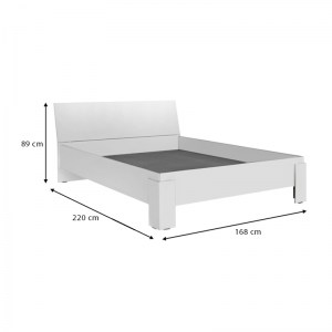 meg-GP009-0242,1-2 ΚΡΕΒΑΤΙ ROBIN MEGAPAP ΑΠΟ ΜΕΛΑΜΙΝΗ ΧΡΩΜΑ ΛΕΥΚΟ 160X200ΕΚ.
