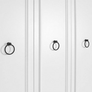 meg-GP009-0244,1-4 ΝΤΟΥΛΑΠΑ ΡΟΥΧΩΝ HAMPTON MEGAPAP ΤΡΙΦΥΛΛΗ ΧΡΩΜΑ ΛΕΥΚΟ 103X52X185ΕΚ.
