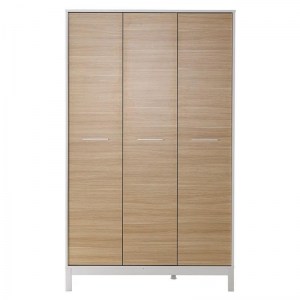 meg-GP009-0251,1-2 ΝΤΟΥΛΑΠΑ ΡΟΥΧΩΝ LONDON MEGAPAP ΤΡΙΦΥΛΛΗ ΧΡΩΜΑ OAK - ΛΕΥΚΟ 120X52X202ΕΚ.