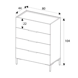 meg-GP009-0265,1-2 ΣΥΡΤΑΡΙΕΡΑ ORYANA MEGAPAP ΧΡΩΜΑ ΚΑΡΥΔΙ 80X44X104ΕΚ.
