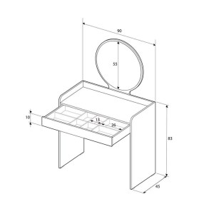 meg-GP009-0267,1-4 ΤΟΥΑΛΕΤΑ ΜΕ ΚΑΘΡΕΠΤΗ CURVE MEGAPAP ΧΡΩΜΑ ΛΕΥΚΟ ΤΟΥ ΠΑΓΟΥ 90X47X142ΕΚ.