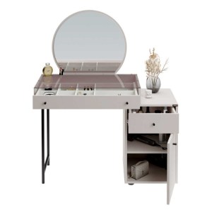 meg-GP009-0269,1-5 ΤΟΥΑΛΕΤΑ ΜΕ ΚΑΘΡΕΠΤΗ DIOR MEGAPAP ΧΡΩΜΑ ΛΕΥΚΟ ΤΟΥ ΠΑΓΟΥ 108X45X130ΕΚ.