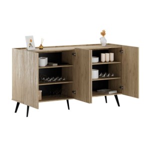 meg-GP009-0270,1-2 ΜΠΟΥΦΕΣ LUNA MEGAPAP ΧΡΩΜΑ OAK 180X43X100ΕΚ.