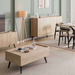 meg-GP009-0270,1-6 ΜΠΟΥΦΕΣ LUNA MEGAPAP ΧΡΩΜΑ OAK 180X43X100ΕΚ.