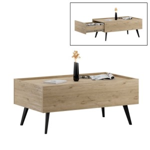 meg-GP009-0271,1-0 ΤΡΑΠΕΖΑΚΙ ΣΑΛΟΝΙΟΥ LUNA MEGAPAP ΧΡΩΜΑ OAK 102X61X44ΕΚ.