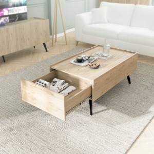 meg-GP009-0271,1-3 ΤΡΑΠΕΖΑΚΙ ΣΑΛΟΝΙΟΥ LUNA MEGAPAP ΧΡΩΜΑ OAK 102X61X44ΕΚ.