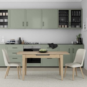 meg-GP009-0274,1-2 ΤΡΑΠΕΖΙ TRENDLINE MEGAPAP ΕΠΕΚΤΕΙΝΟΜΕΝΟ ΧΡΩΜΑ OAK 120/150X70X75ΕΚ.