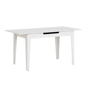 meg-GP009-0274,2-5 ΤΡΑΠΕΖΙ TRENDLINE MEGAPAP ΕΠΕΚΤΕΙΝΟΜΕΝΟ ΧΡΩΜΑ ΛΕΥΚΟ 120/150X70X75ΕΚ.