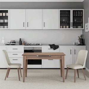 meg-GP009-0274,3-1 ΤΡΑΠΕΖΙ TRENDLINE MEGAPAP ΕΠΕΚΤΕΙΝΟΜΕΝΟ ΧΡΩΜΑ ΚΑΡΥΔΙ 120/150X70X75ΕΚ.