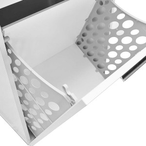 meg-GP009-0275,1-2 ΝΤΟΥΛΑΠΙ - ΚΑΛΑΘΙ ΑΠΛΥΤΩΝ DIAMOND MEGAPAP ΧΡΩΜΑ ΛΕΥΚΟ GLOSS 52X38X83ΕΚ.
