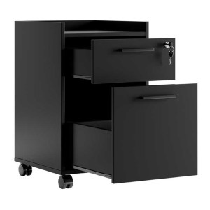 meg-GP009-0282,1-2 ΣΥΡΤΑΡΙΕΡΑ ΓΡΑΦΕΙΟΥ GAMER MEGAPAP ΤΡΟΧΗΛΑΤΗ ΜΕ ΚΛΕΙΔΑΡΙΑ ΧΡΩΜΑ ΜΑΥΡΟ 40X40X56ΕΚ.