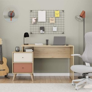 meg-GP009-0286,1-2 ΓΡΑΦΕΙΟ ΕΡΓΑΣΙΑΣ TERRA MEGAPAP ΧΡΩΜΑ FLORIDA OAK 129X55X75ΕΚ.