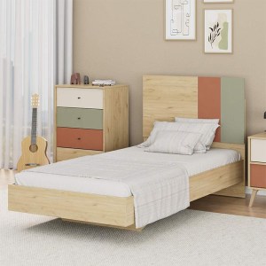 meg-GP009-0289,1-1 ΚΡΕΒΑΤΙ TERRA MEGAPAP ΧΡΩΜΑ FLORIDA OAK 100X200ΕΚ.