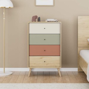 meg-GP009-0291,1-2 ΣΥΡΤΑΡΙΕΡΑ TERRA MEGAPAP ΧΡΩΜΑ FLORIDA OAK 60X44X100ΕΚ.