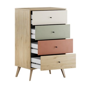 meg-GP009-0291,1-3 ΣΥΡΤΑΡΙΕΡΑ TERRA MEGAPAP ΧΡΩΜΑ FLORIDA OAK 60X44X100ΕΚ.