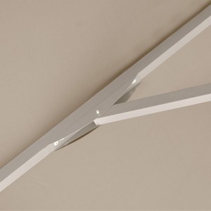 meg-GP010-0051,1-4 ΟΜΠΡΕΛΑ ΕΠΑΓΓΕΛΜΑΤΙΚΗ JUNO MEGAPAP ΤΗΛΕΣΚΟΠΙΚΗ ΑΛΟΥΜΙΝΙΟΥ ΧΡΩΜΑ ΕΚΡΟΥ 4X4M.