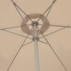 meg-GP010-0056,1-2 ΟΜΠΡΕΛΑ ΚΗΠΟΥ CAPRI MEGAPAP ΑΛΟΥΜΙΝΙΟΥ ΧΡΩΜΑ ΕΚΡΟΥ Ø3M.