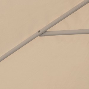 meg-GP010-0056,1-3 ΟΜΠΡΕΛΑ ΚΗΠΟΥ CAPRI MEGAPAP ΑΛΟΥΜΙΝΙΟΥ ΧΡΩΜΑ ΕΚΡΟΥ Ø3M.