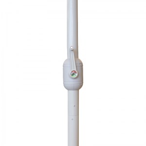 meg-GP010-0056,1-5 ΟΜΠΡΕΛΑ ΚΗΠΟΥ CAPRI MEGAPAP ΑΛΟΥΜΙΝΙΟΥ ΧΡΩΜΑ ΕΚΡΟΥ Ø3M.