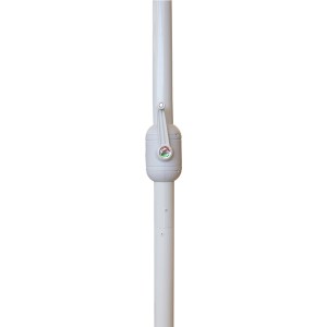 meg-GP010-0057,1-6 ΟΜΠΡΕΛΑ ΚΗΠΟΥ DYLAN MEGAPAP ΑΛΟΥΜΙΝΙΟΥ ΧΡΩΜΑ ΕΚΡΟΥ 3X3M.