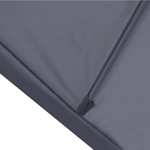 meg-GP010-0057,2-5 ΟΜΠΡΕΛΑ ΚΗΠΟΥ DYLAN MEGAPAP ΑΛΟΥΜΙΝΙΟΥ ΧΡΩΜΑ ΑΝΘΡΑΚΙ 3X3M.
