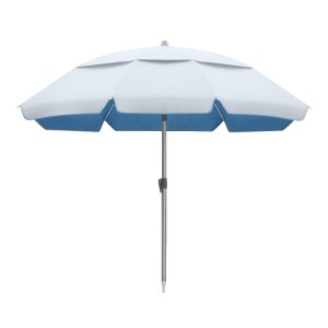 meg-GP010-0071,1-0 ΟΜΠΡΕΛΑ ΘΑΛΑΣΣΗΣ ΑΛΟΥΜΙΝΙΟΥ MALIBU MEGAPAP ΜΕ UPF 50+ ΠΡΟΣΤΑΣΙΑ ΧΡΩΜΑ ΑΣΗΜΙ - ΓΑΛΑΖΙΟ Ø2M