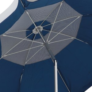 meg-GP010-0071,2-2 ΟΜΠΡΕΛΑ ΘΑΛΑΣΣΗΣ ΑΛΟΥΜΙΝΙΟΥ MALIBU MEGAPAP ΜΕ UPF 50+ ΠΡΟΣΤΑΣΙΑ ΧΡΩΜΑ ΑΣΗΜΙ - ΜΠΛΕ Ø2M