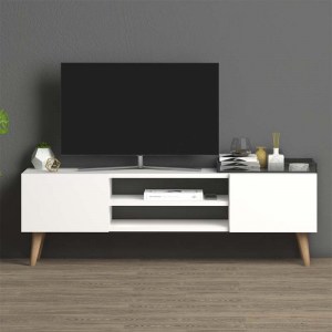 meg-GP022-0006,2-2 ΕΠΙΠΛΟ ΤΗΛΕΟΡΑΣΗΣ ETNA MEGAPAP ΑΠΟ ΜΕΛΑΜΙΝΗ ΧΡΩΜΑ ΛΕΥΚΟ 120X30X40ΕΚ.