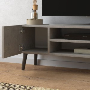 meg-GP022-0006,4-1 ΕΠΙΠΛΟ ΤΗΛΕΟΡΑΣΗΣ ETNA MEGAPAP ΧΡΩΜΑ ΓΚΡΙ ΡΕΤΡΟ 120X30X40ΕΚ.