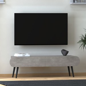 meg-GP022-0017,3-0 ΕΠΙΠΛΟ ΤΗΛΕΟΡΑΣΗΣ LOTUS MEGAPAP ΧΡΩΜΑ ΓΚΡΙ ΡΕΤΡΟ 120X30X40ΕΚ.