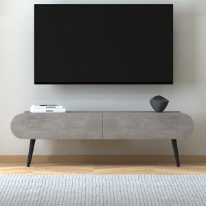 meg-GP022-0017,3-3 ΕΠΙΠΛΟ ΤΗΛΕΟΡΑΣΗΣ LOTUS MEGAPAP ΧΡΩΜΑ ΓΚΡΙ ΡΕΤΡΟ 120X30X40ΕΚ.