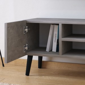 meg-GP022-0024,4-1 ΕΠΙΠΛΟ ΤΗΛΕΟΡΑΣΗΣ PORTO MEGAPAP ΧΡΩΜΑ ΓΚΡΙ ΡΕΤΡΟ 90X32X42ΕΚ.