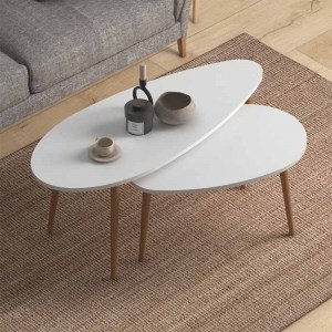 meg-GP022-0039,1-2 ΒΟΗΘΗΤΙΚΑ ΤΡΑΠΕΖΑΚΙΑ ELIPS MEGAPAP ΑΠΟ ΜΕΛΑΜΙΝΗ ΧΡΩΜΑ ΛΕΥΚΟ 116X46X46ΕΚ.