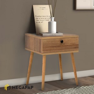 meg-GP022-0064,3-1 ΚΟΜΟΔΙΝΟ PAULINE MEGAPAP ΜΕΛΑΜΙΝΗΣ ΧΡΩΜΑ PINE OAK 45X35X61ΕΚ.