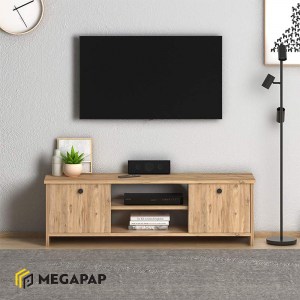 meg-GP022-0076,3-1 ΕΠΙΠΛΟ ΤΗΛΕΟΡΑΣΗΣ CUBE MEGAPAP ΜΕΛΑΜΙΝΗΣ ΧΡΩΜΑ PINE 120X30X40ΕΚ.