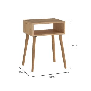meg-GP022-0089,3-5 ΚΟΜΟΔΙΝΟ FIONA MEGAPAP ΧΡΩΜΑ PINE OAK 45X30X58ΕΚ.