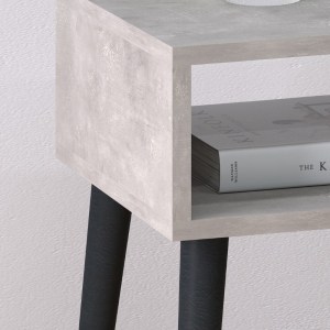 meg-GP022-0089,4-1 ΚΟΜΟΔΙΝΟ FIONA MEGAPAP ΧΡΩΜΑ ΓΚΡΙ ΡΕΤΡΟ 45X30X58ΕΚ.
