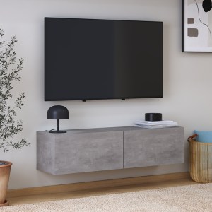 meg-GP022-0091,1-0 ΕΠΙΠΛΟ ΤΗΛΕΟΡΑΣΗΣ ΕΠΙΤΟΙΧΙΟ PALM MEGAPAP ΧΡΩΜΑ ΓΚΡΙ ΡΕΤΡΟ 120X32X30ΕΚ.