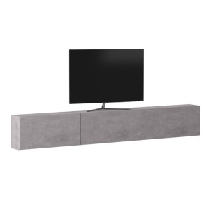 meg-GP022-0093,1-3 ΕΠΙΠΛΟ ΤΗΛΕΟΡΑΣΗΣ ΕΠΙΤΟΙΧΙΟ PALM MEGAPAP ΧΡΩΜΑ ΓΚΡΙ ΡΕΤΡΟ 180X32X30ΕΚ.