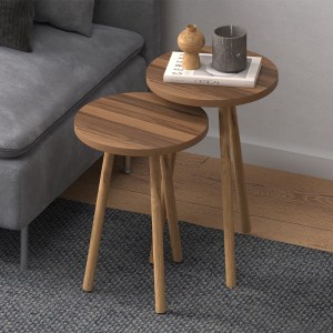 meg-GP022-0097,1-0 ΤΡΑΠΕΖΑΚΙΑ ΒΟΗΘΗΤΙΚΑ ΣΕΤ 2 ΤΜΧ ROMA MEGAPAP ΧΡΩΜΑ ΚΑΡΥΔΙ Ø34X46ΕΚ.