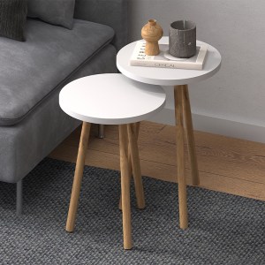 meg-GP022-0097,2-0 ΤΡΑΠΕΖΑΚΙΑ ΒΟΗΘΗΤΙΚΑ ΣΕΤ 2 ΤΜΧ ROMA MEGAPAP ΧΡΩΜΑ ΛΕΥΚΟ Ø34X46ΕΚ.