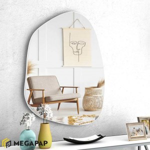 meg-GP028-0007-1 ΚΑΘΡΕΦΤΗΣ ΤΟΙΧΟΥ DENZA MEGAPAP ΜΕ ΜΕΛΑΜΙΝΗ ΧΡΩΜΑ ΛΕΥΚΟ 50X70X2,2ΕΚ.